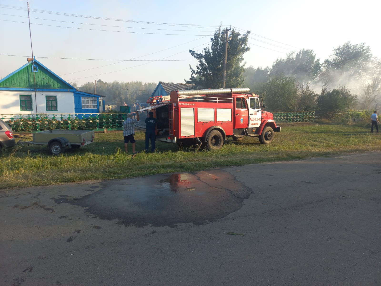 Ландшафтные пожары на севере Ростовской области