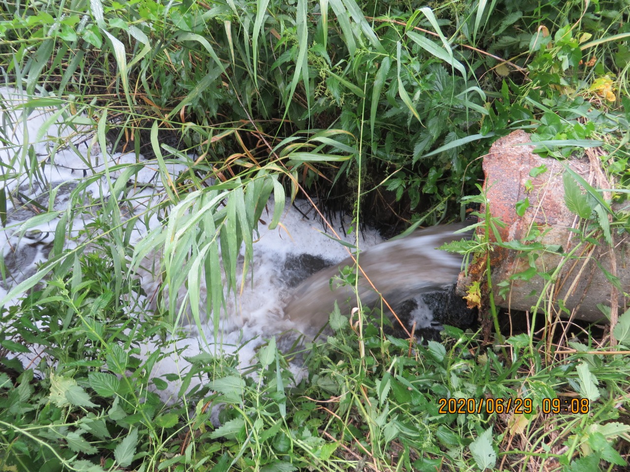 В Миллерово выявлен очередной факт сброса в реку Глубокую канализационных стоков