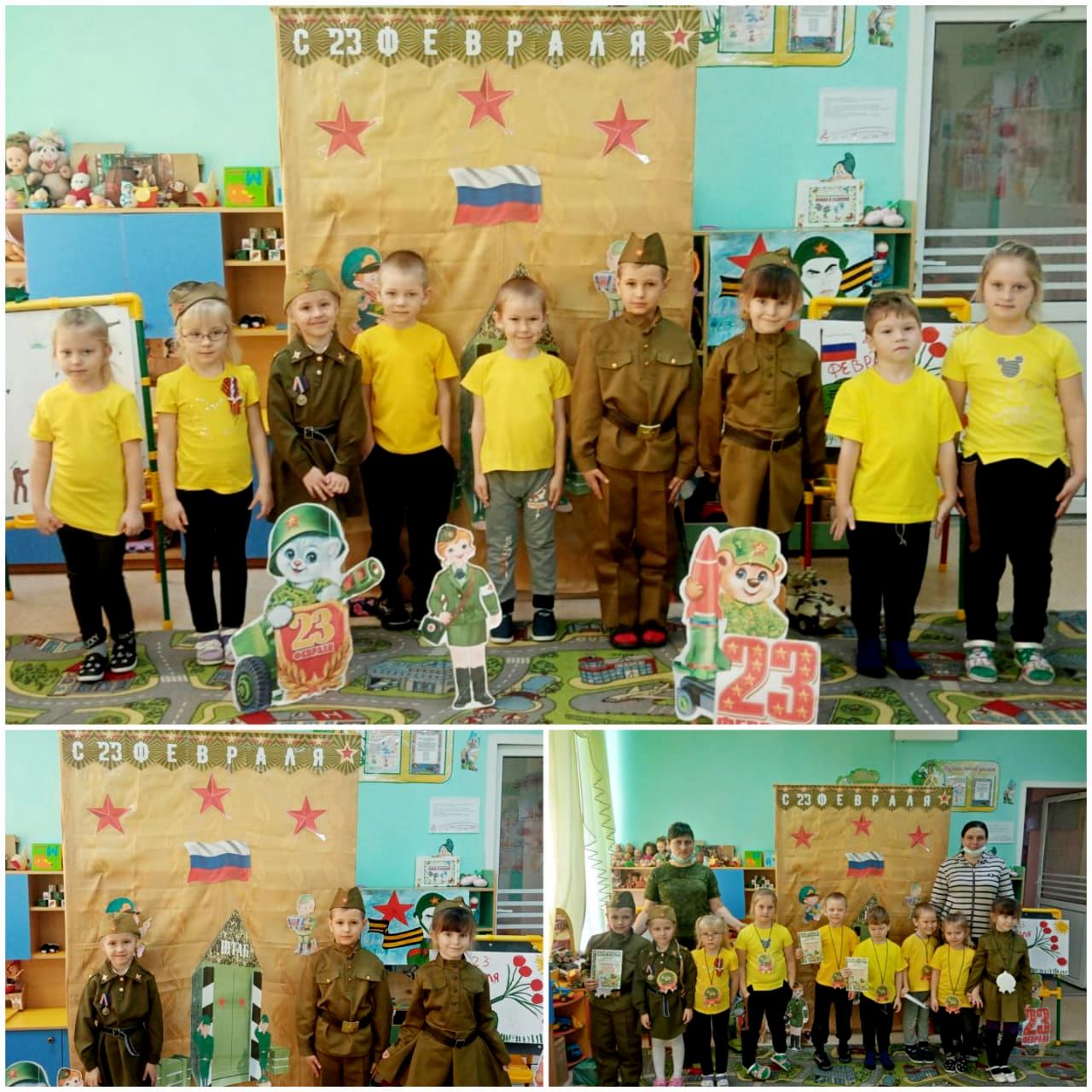 В МБДОУ Ольхово-Рогский детский сад прошла военно–патриотическая игра «Вместе сможем все!»