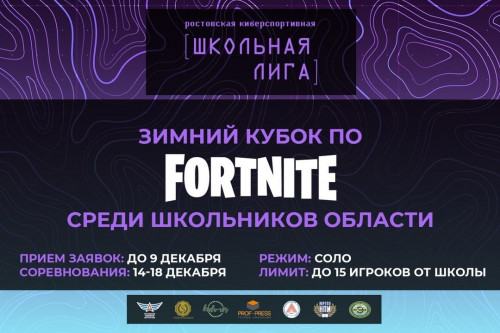 Донских школьников приглашают принять участие в киберспортивном турнире по игре Fortnite
